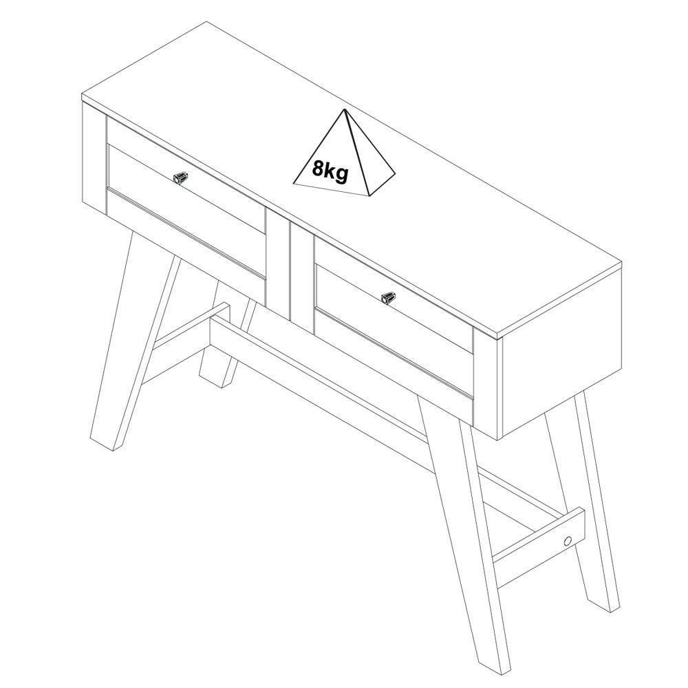 Aparador 2 Portas 110 Cm Sala Estar 4674 Cinamomo Off White Arly Cinamomo Off White - 5