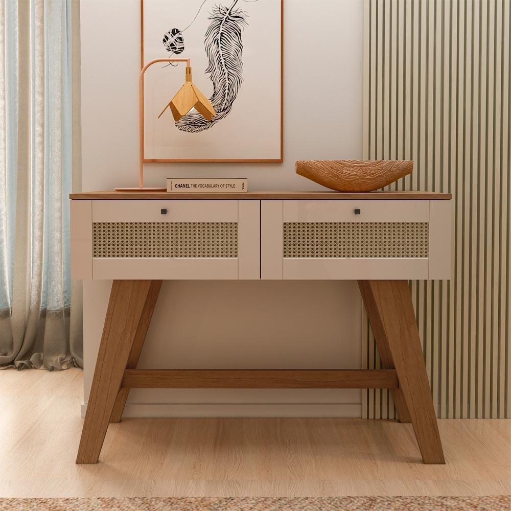 Aparador 2 Portas 110 Cm Sala Estar 4674 Cinamomo Off White Arly Cinamomo Off White - 8