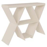 Aparador Sala Estar Com Nichos 110 Cm 4152 Off White Arly Off White - 1
