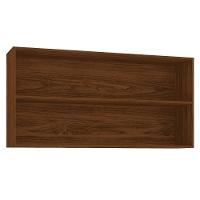 Armário 2 Basculante C/ Vidro 120 Cm Lapis Nogueira Ripado - 4