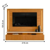 Bancada Suspensa Gaia Com Prateleiras Cinamomo/off-white - 2