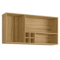 Armário Susp. 3 Portas 4 Gaveteiros 1,20 Ametista Freijó Supremo - 2