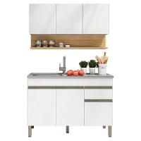 Balcão Para Pia E Armário Aéreo 120 Cm Line Supremo Ktp Supremo Cp Freijo - 2