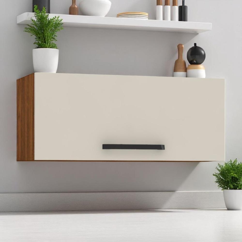 Armário Refrigerador 700 Lapis Nogueira Off White - 1