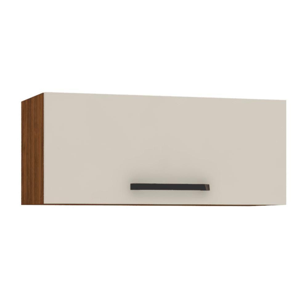 Armário Refrigerador 700 Lapis Nogueira Off White - 2