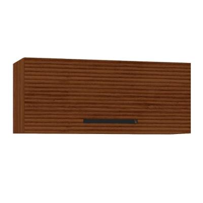 Armário Refrigerador 700 Lapis Nogueira Ripado