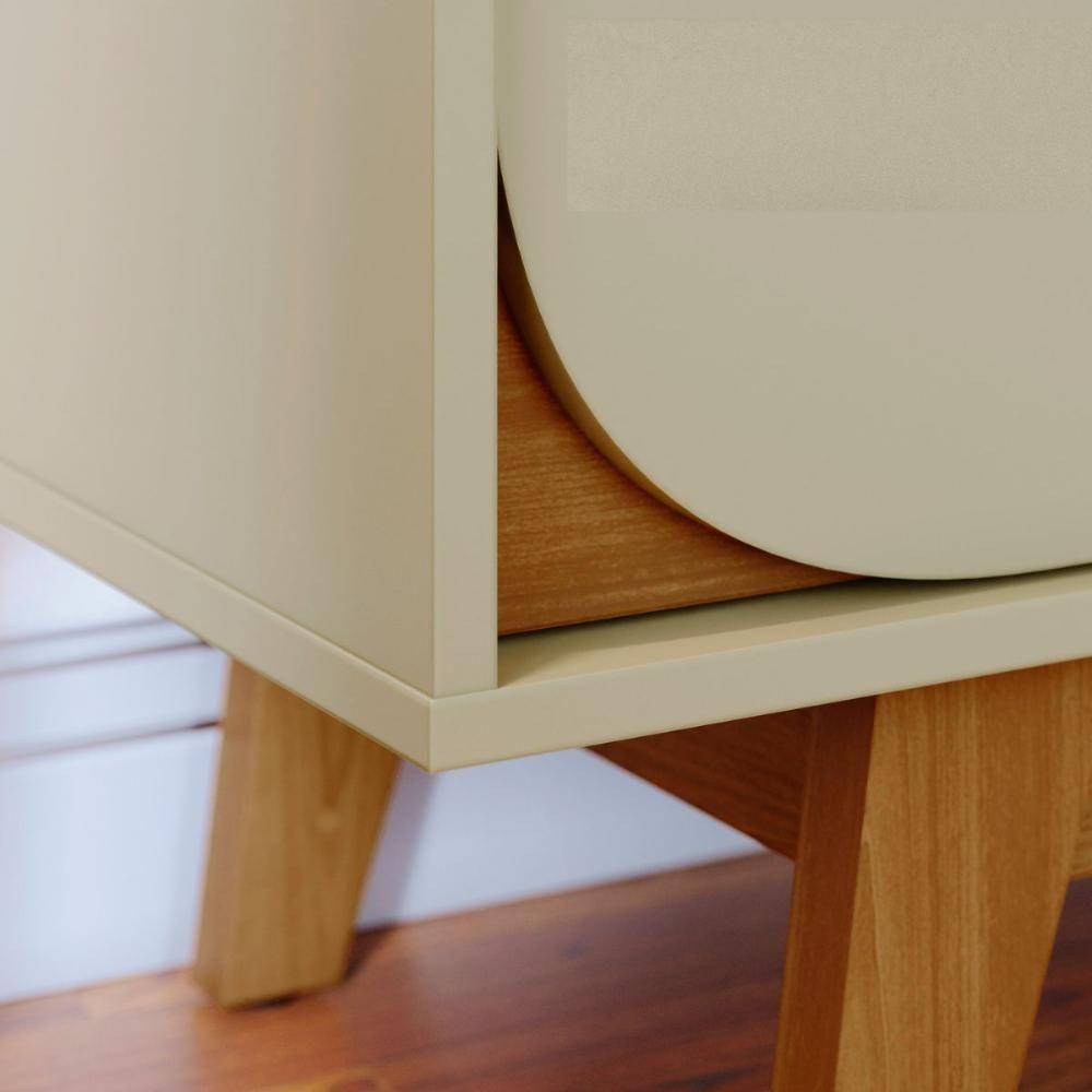 Bancada Selene Com Nichos Cumaru/opala - 4