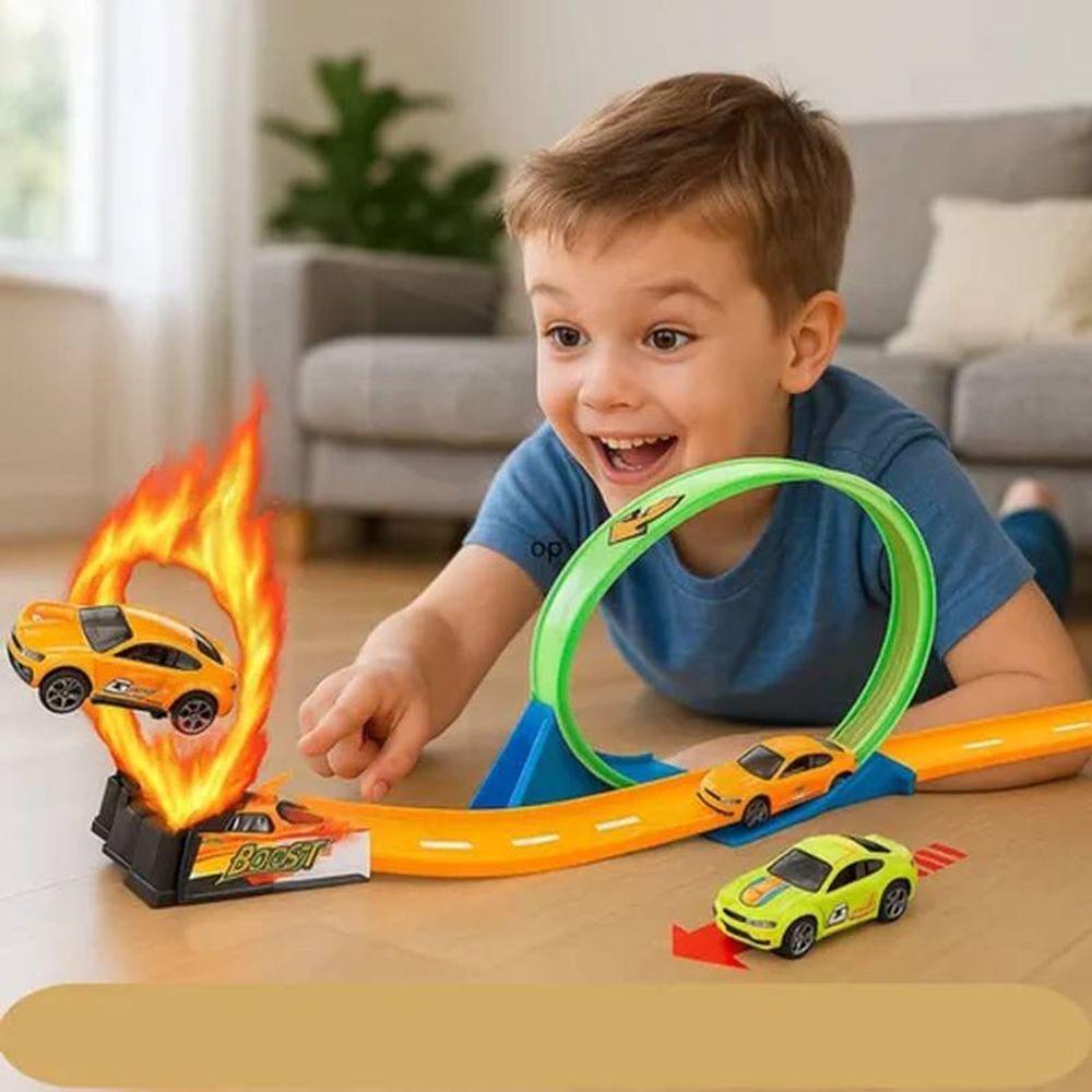 Pista De Corrida Com Looping 360º Carrinho De Fricção - 2