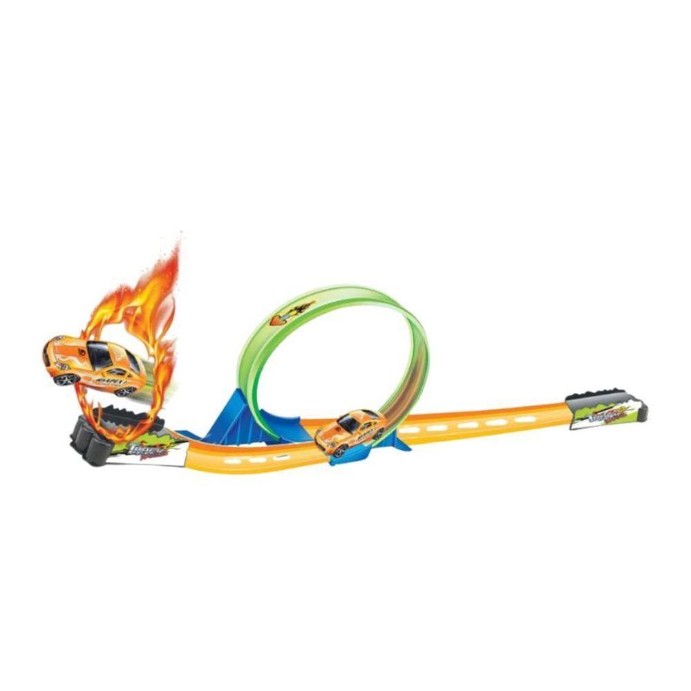 Pista De Corrida Com Looping 360º Carrinho De Fricção - 4