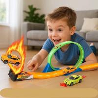 Pista De Corrida Com Looping 360º Carrinho De Fricção - 2