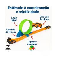 Pista De Corrida Com Looping 360º Carrinho De Fricção - 5