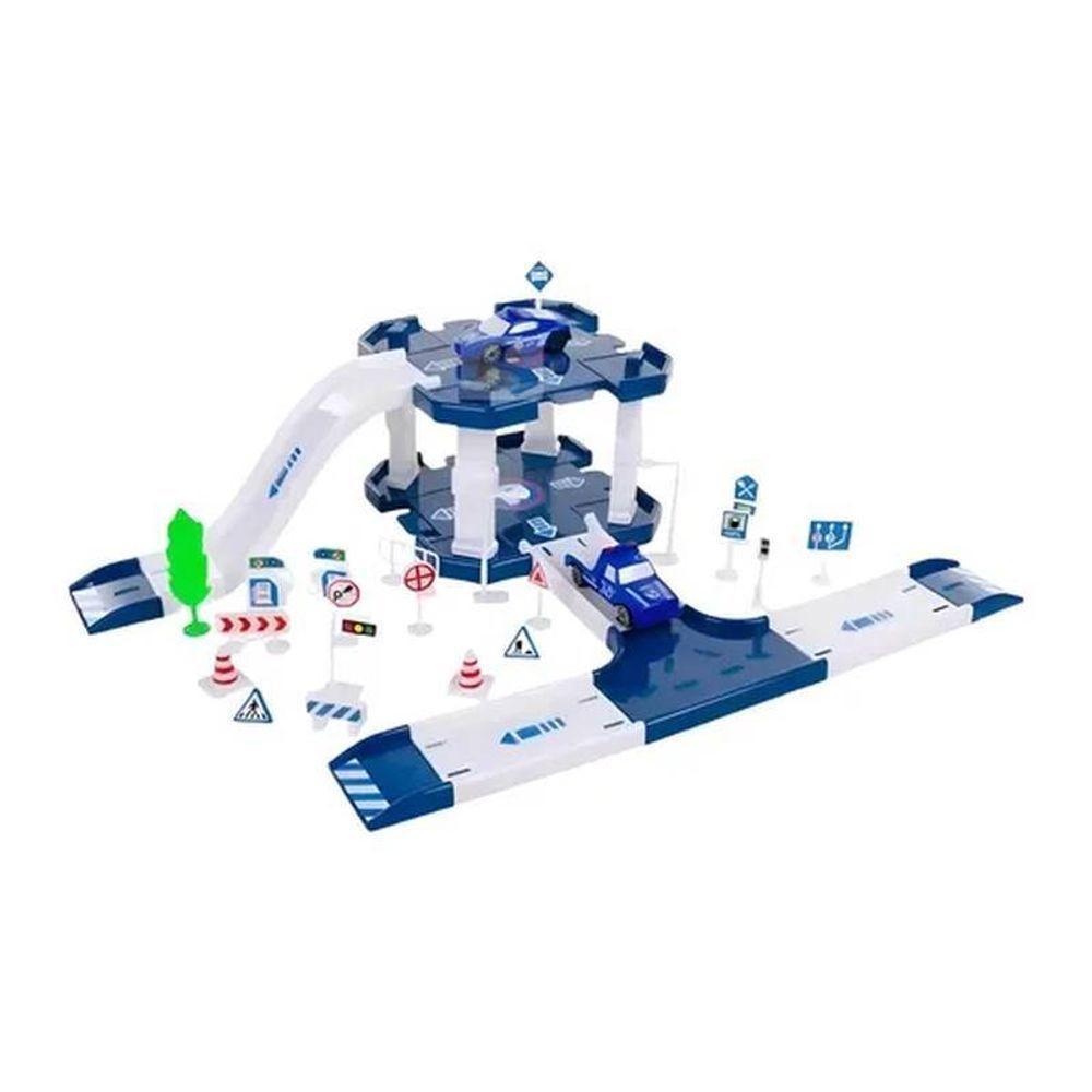 Pista Com Estacionamento De Brinquedo Policial Com 40 Peças - 2