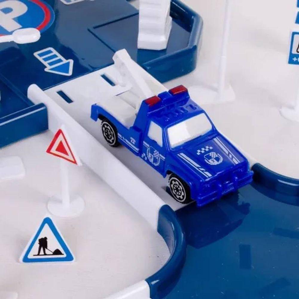 Pista Com Estacionamento De Brinquedo Policial Com 40 Peças - 3