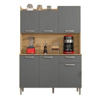 Conjunto Cozinha C/ Portas E Gavetas Verona Freijó / Gris - 2