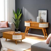 Conjunto Estoril E Mesa De Centro Indianapolis Cinamomo/off-white - 1