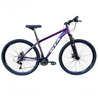 Bicicleta Aro 29 Gta Start Aluminio Mtb 21v Freio A Disco Garfo Suspensão - Roxo Tam.15 - 1