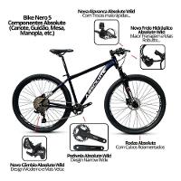 Bicicleta Aro 29 Nero 5 Peças Inteira Absolute 12v Garfo Trava Remota K7 Pneu Faixa Freio Hidráulico. Vermelho Tam.21 - 3