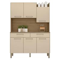 Conjunto Cozinha 6 Portas E Gavetas Modena Freijó / Vanilla - 2