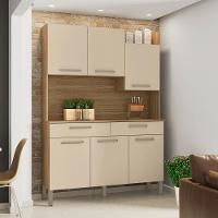 Conjunto Cozinha 6 Portas E Gavetas Torino Freijó / Vanilla - 1