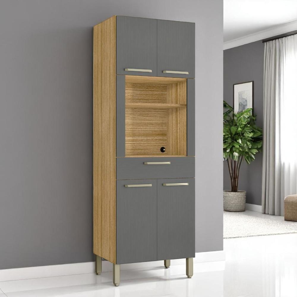 Paneleiro Micro 1 Gavetalapis Freijó Gris - 1