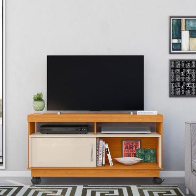 Rack Artur Com Porta Deslizante Cinamomo/off-white