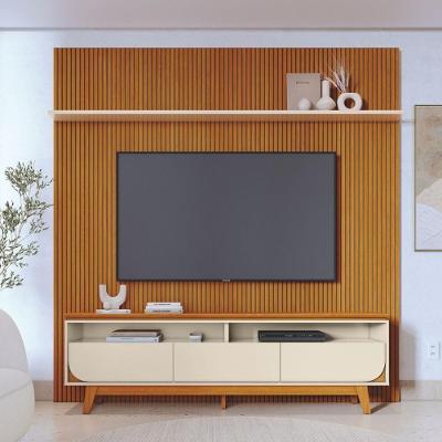 Kit Luna Painel E Rack Com Painel Cinamomo/off-white