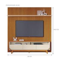 Kit Luna Painel E Rack Com Painel Cinamomo/off-white - 3