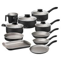 Jogo De Panelas Tramontina Linz Antiaderente Starflon Max Preto 10 Peças Tramontina - 1