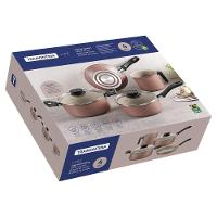 Jogo De Panelas Tramontina Linz Em Alumínio Antiaderente Starflon Max Mocaccino 4 Peças Tramontina - 9