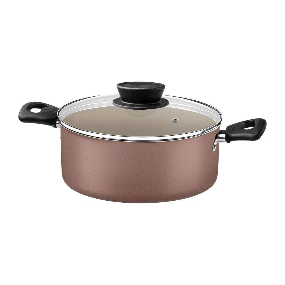 Jogo De Panelas Tramontina Linz Em Alumínio Antiaderente Starflon Max Mocaccino 5 Peças Tramontina - 3