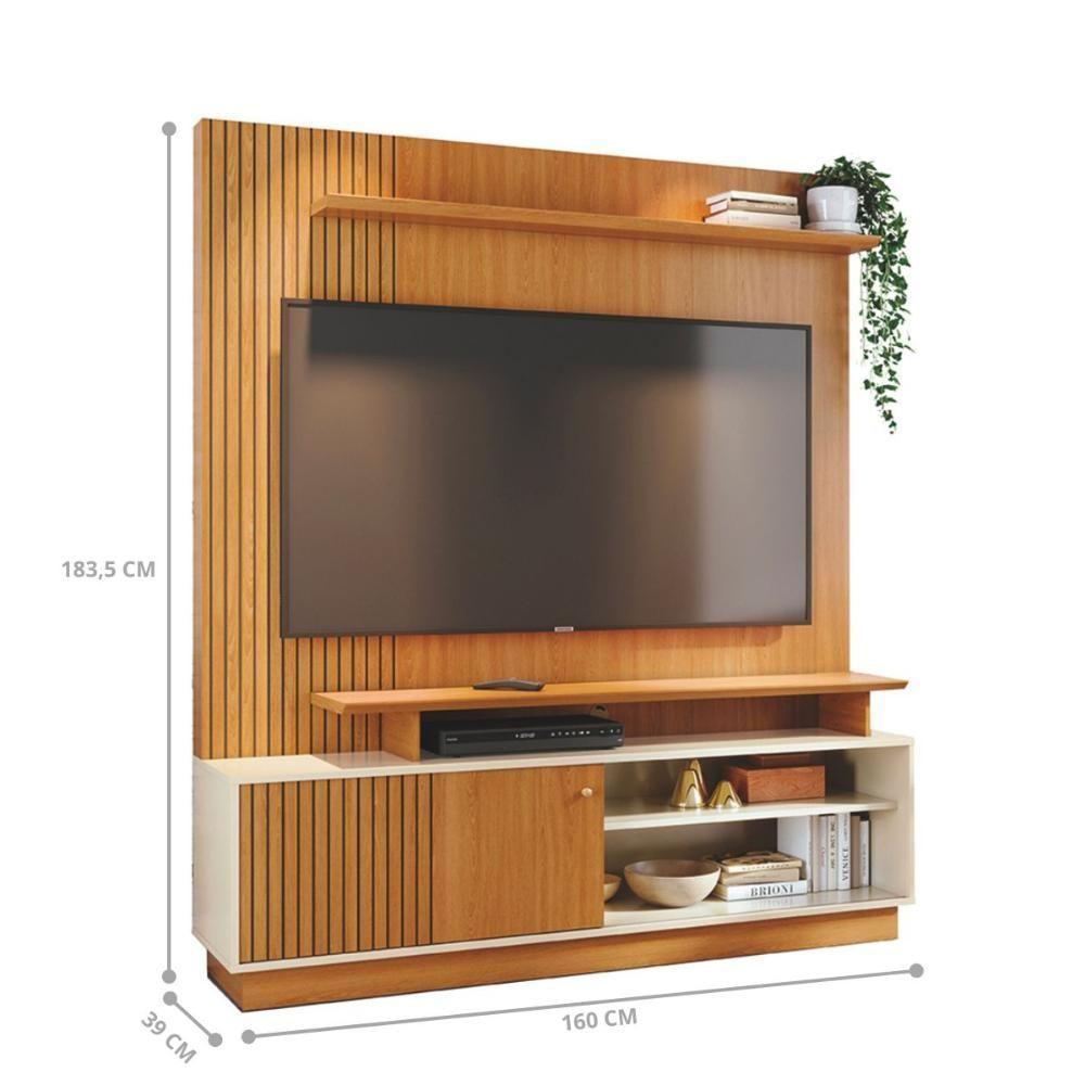 Home Theater Ares Com Design Funcional Cinamomo/off-white - 3