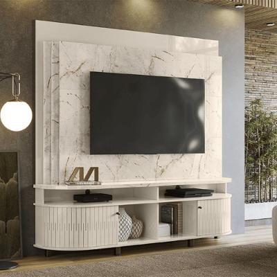 Home Theater Daytona Com Painel Calacata/off-white
