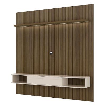 Painel Suspenso Tv 75 Pol 183 Cm 4585 Arly Pinho Ripado Off White