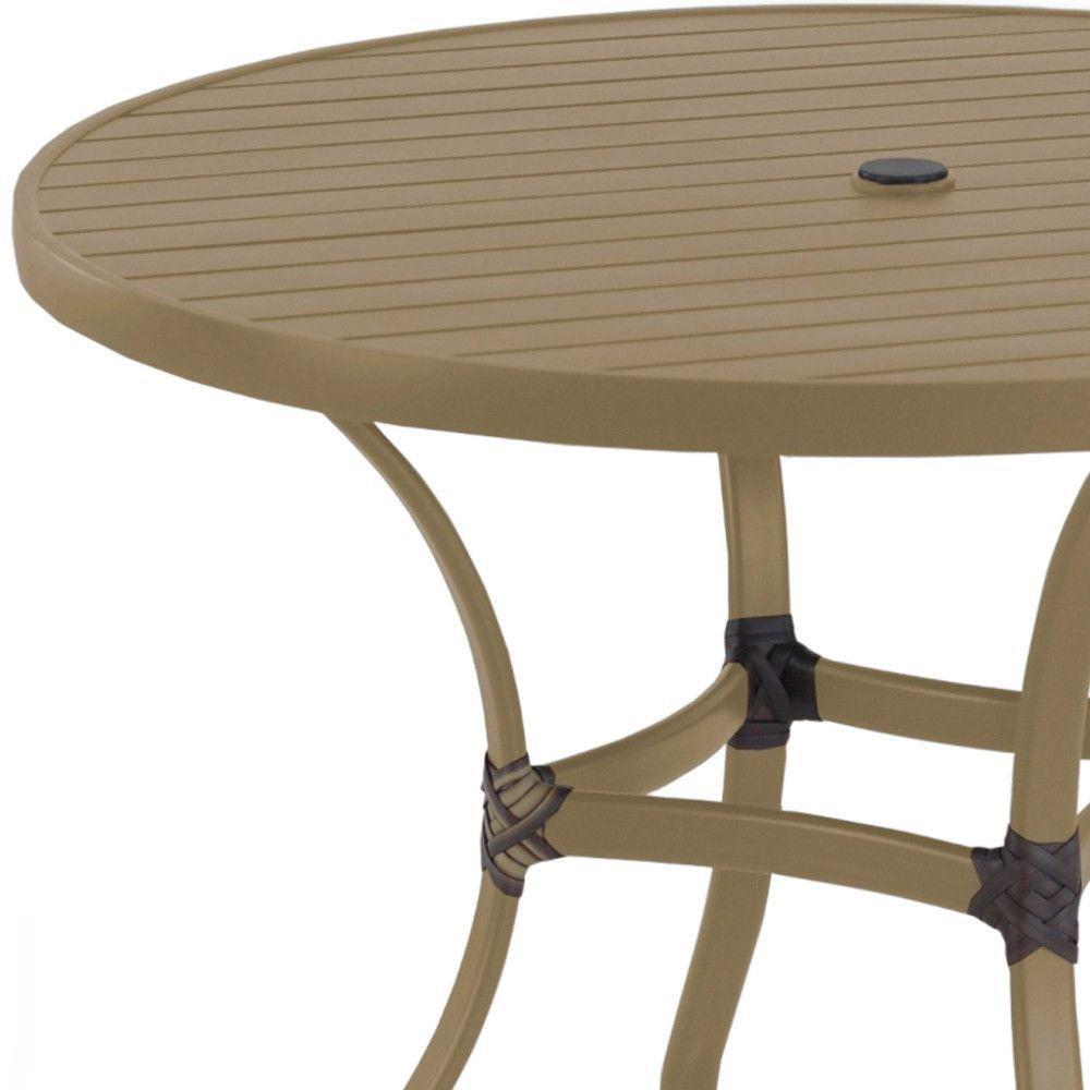 Mesa Com Tampo Ripado Alumínio Para Cozinha Trama Original Fendi - 2