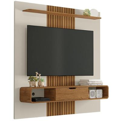 Painel Suspenso Tv 65 Pol 159 Cm Lisboa Bechara Off White Naturalle
