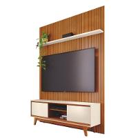 Kit Milo Painel E Rack Com Painel Cinamomo/off-white - 2