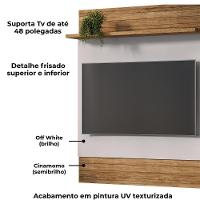 Painel Suspenso Tv 48 Pol 108 Cm Guaratuba Bechara Cinamomo Off White - 5