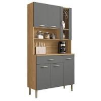 Kit Cozinha 6 Portas E Gaveta Golden Freijó / Gris - 2