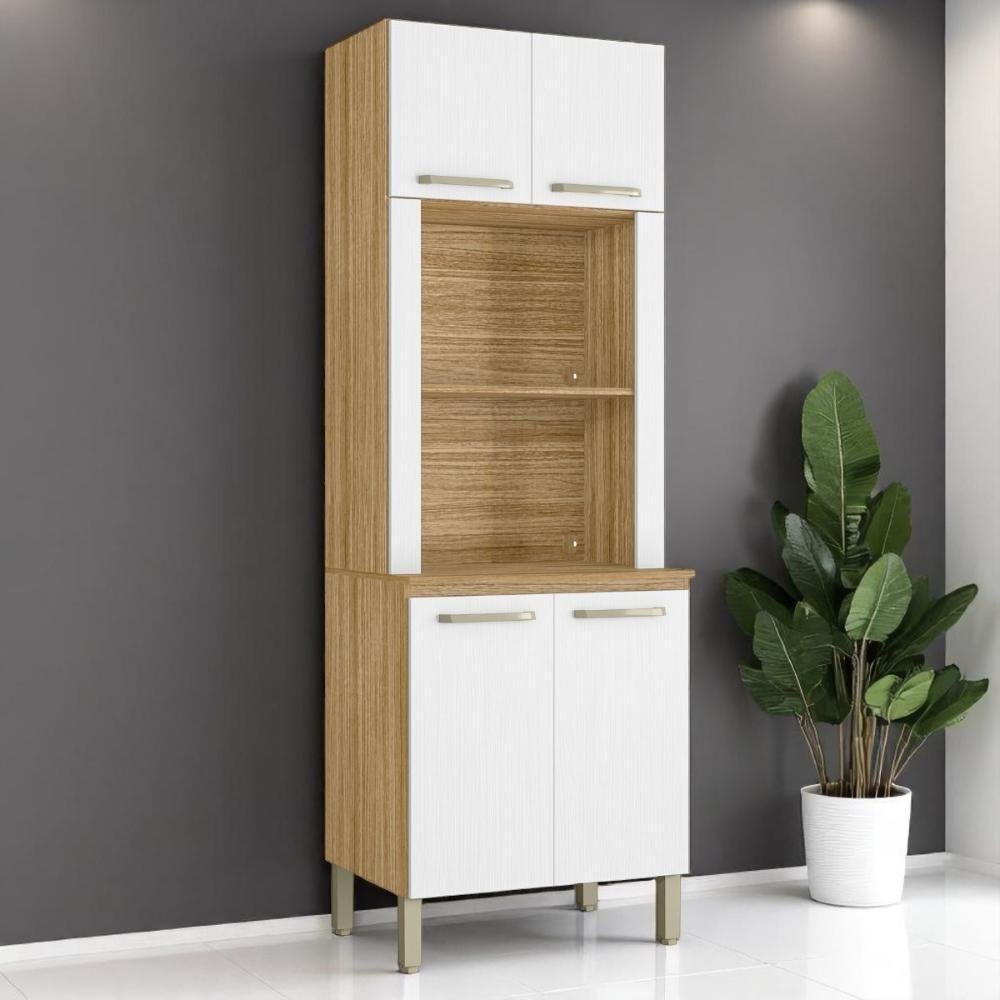 Paneleiro Duplo Forno Sem Gaveteiro Ametista Freijó Supremo - 1