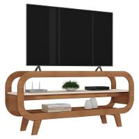 Rack Bancada Para Tv 42 Pol 122 Cm Mdf Cinamomo Off White Arly Cinamomo Off White - 1
