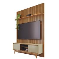 Kit Milo Painel E Rack Com Painel Cumaru/opala - 2