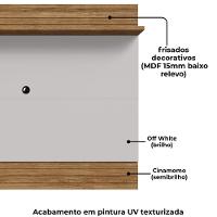 Painel Suspenso Tv 65 Pol 160 Cm Aruana Bechara Cinamomo Off White - 5