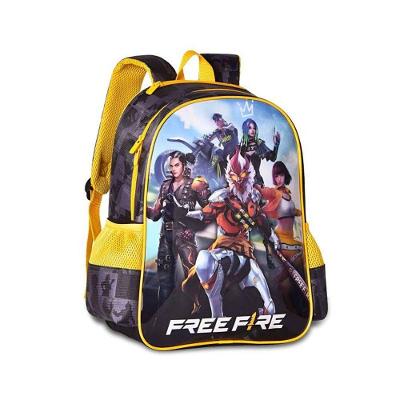 Mochila Infantil Escolar Passeio Free Fire Alça Reforçada
