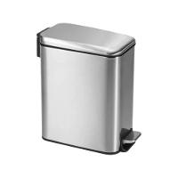 Lixeira Inox Retangular Multiuso 05 Litros Cesto Removível - 5