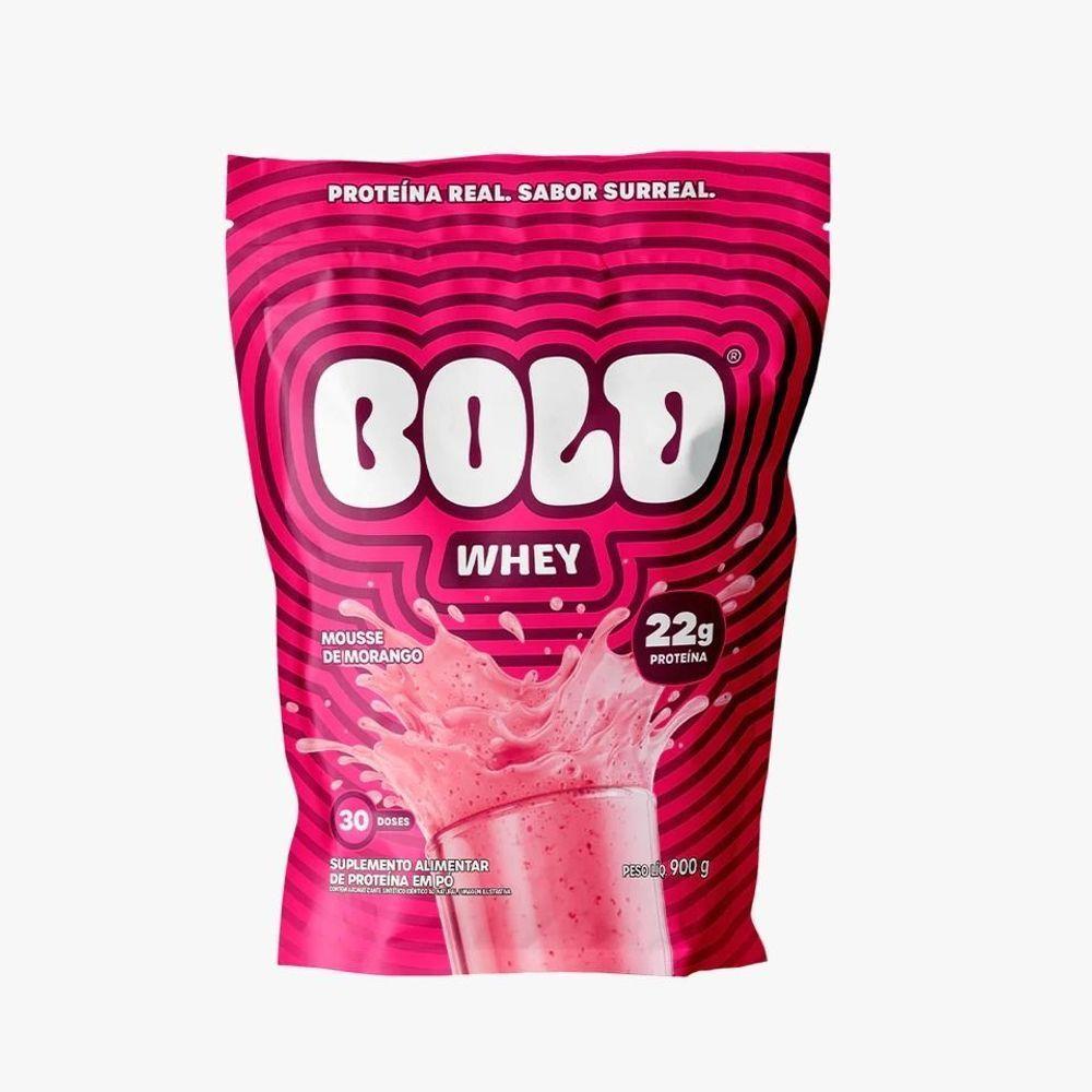 Bold Whey Refil 900g Sabor Mousse De Morango - 1