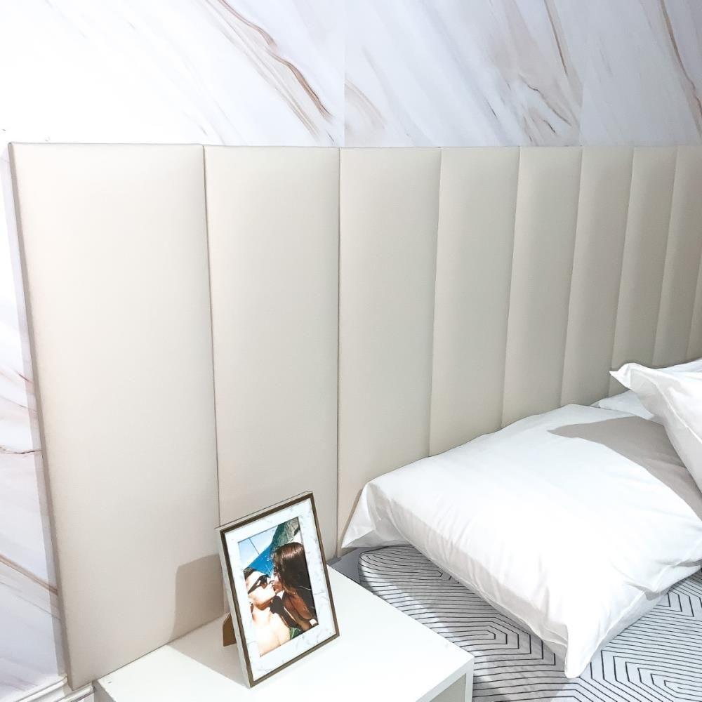Cabeceira Modulada Adesiva Estofada King - Kit 10 Placas - 4