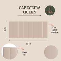 Cabeceira Modulada Adesiva Estofada Queen - Kit 8 Placas - 2