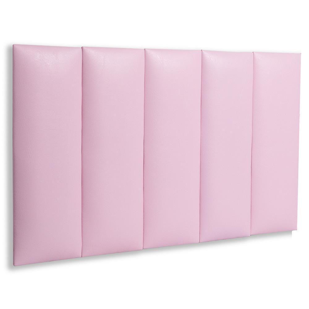 Cabeceira Modulada Adesiva Estofada Solteiro - Kit 5 Placas - 1
