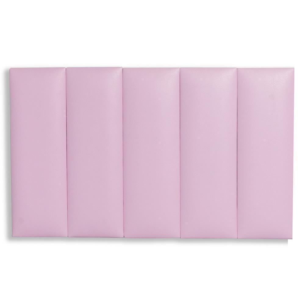 Cabeceira Modulada Adesiva Estofada Solteiro - Kit 5 Placas - 3