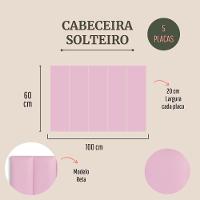 Cabeceira Modulada Adesiva Estofada Solteiro - Kit 5 Placas - 2